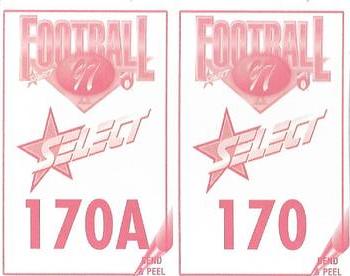 1997 Select AFL Stickers #170 Richmond Tigers Back